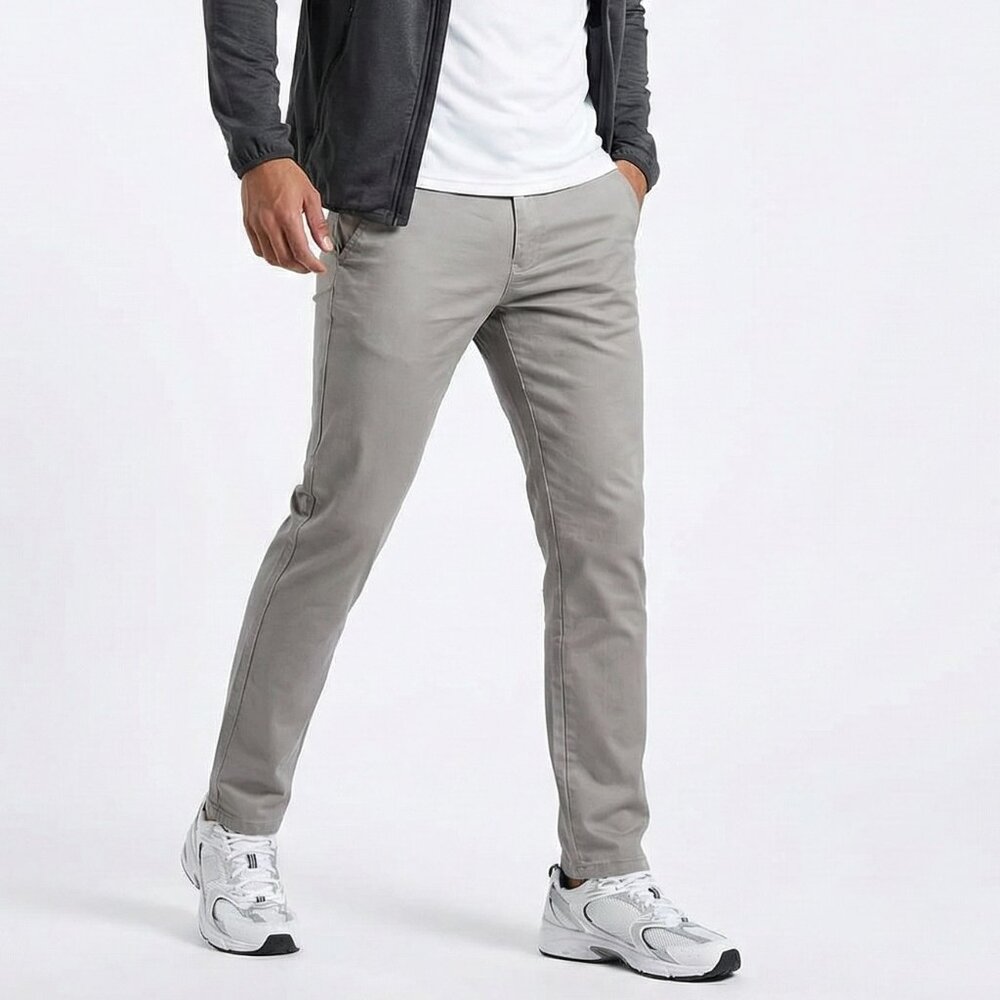 Zara Men's Skinny Fit Khaki Chinos Pants